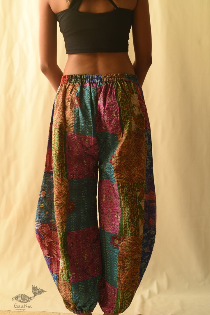 kantha silk Harem Pant 