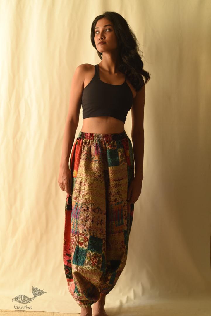 kantha silk Boho Pant