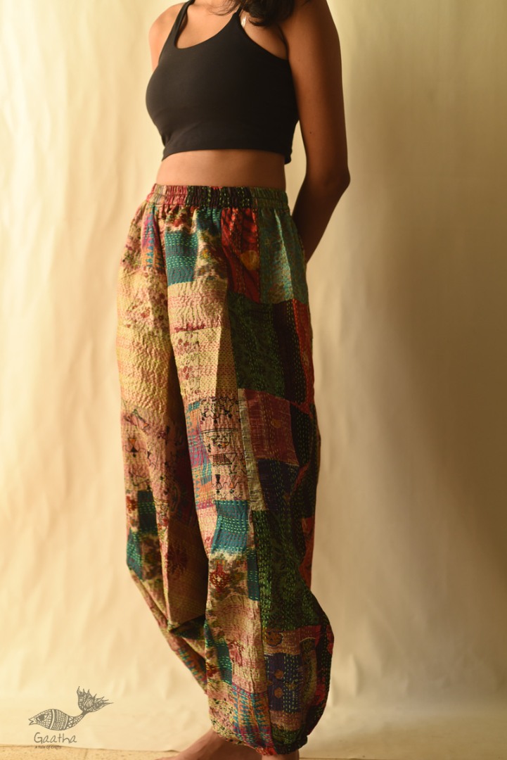 kantha silk Boho Pant