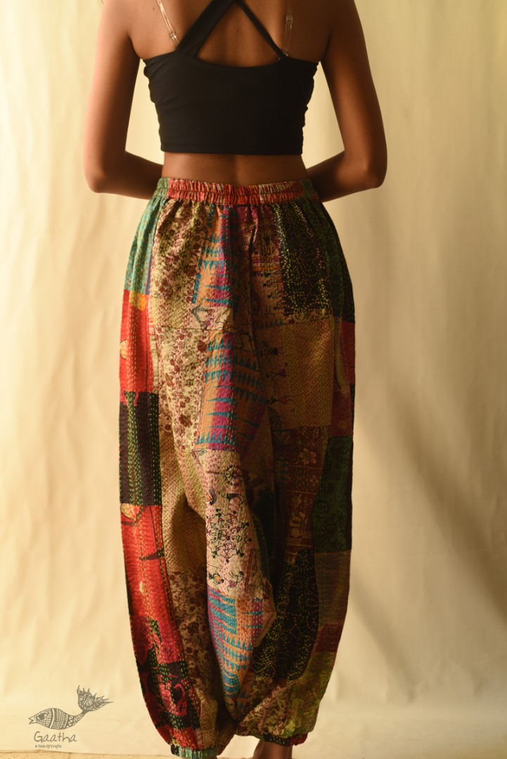 kantha silk Boho Pant