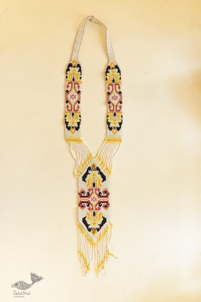shop online Handcrafted glass bead Off White necklace