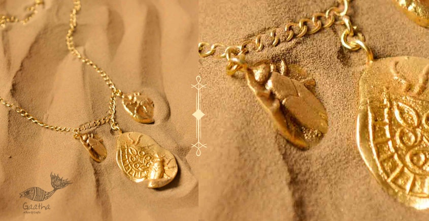 Ottone ✡ Necklace ✡ Fossil Charm - 1 ✡ 44