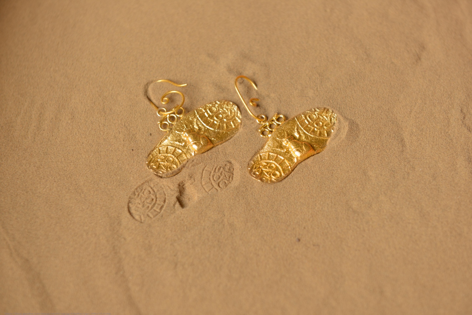 Ottone ✡ Earring ✡ Fossil Dangler - 5 ✡ 12