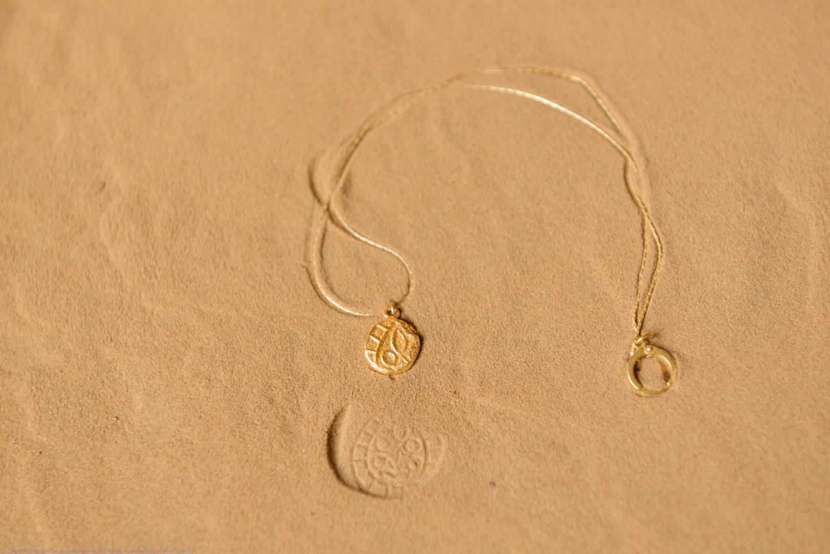 Ottone ✡ Necklace ✡ Fossil Pendent S - 6 ✡ 35