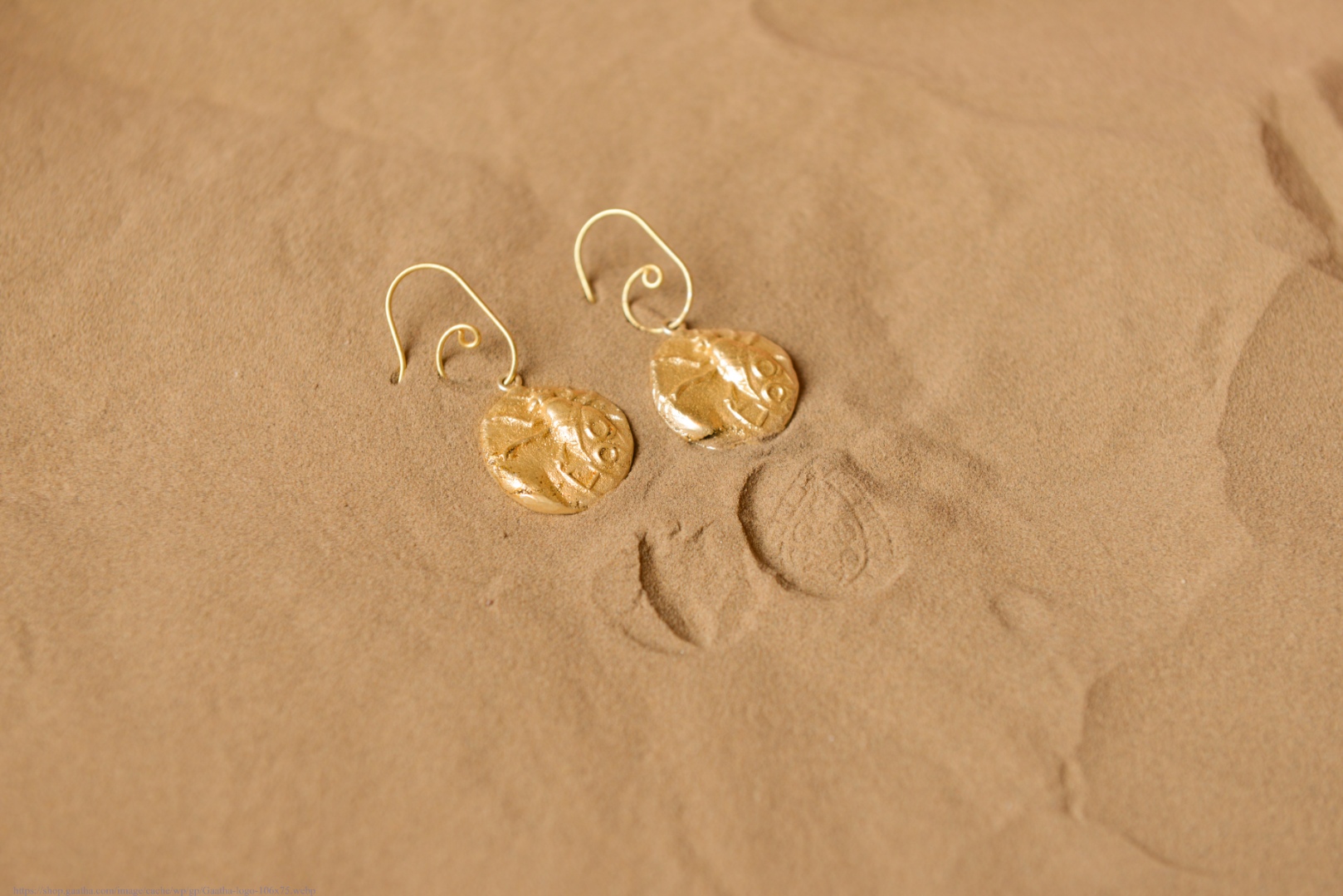 Ottone ✡ Earring ✡ Fossil Dangler - 2 ✡ 9