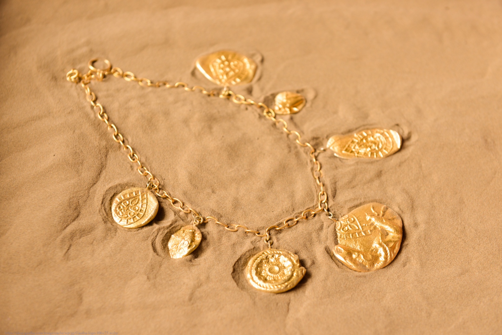 Ottone ✡ Necklace ✡ Fossil Charm - 3 ✡ 46
