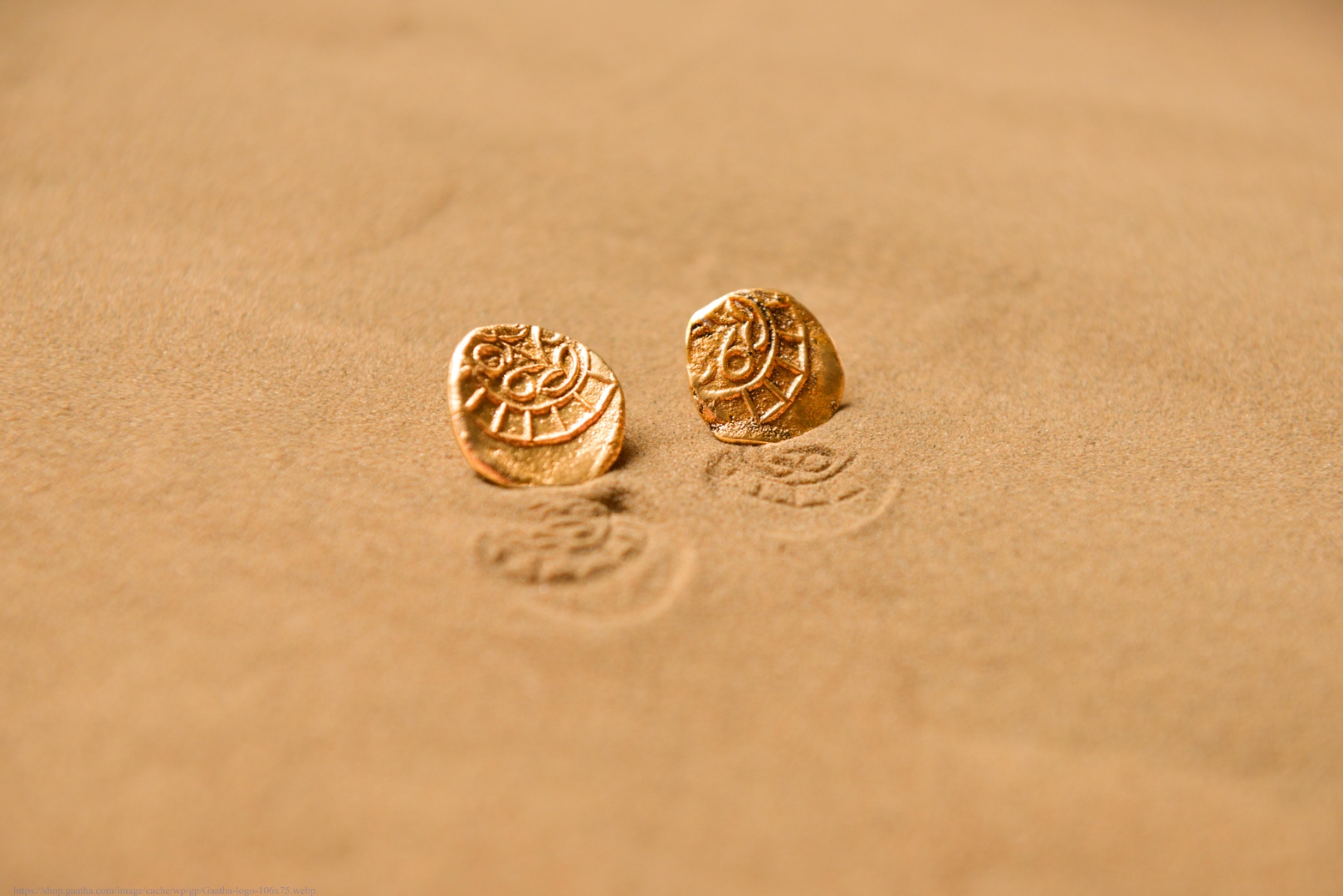Ottone ✡ Earring ✡ Fossil Stud - 2 ✡ 19