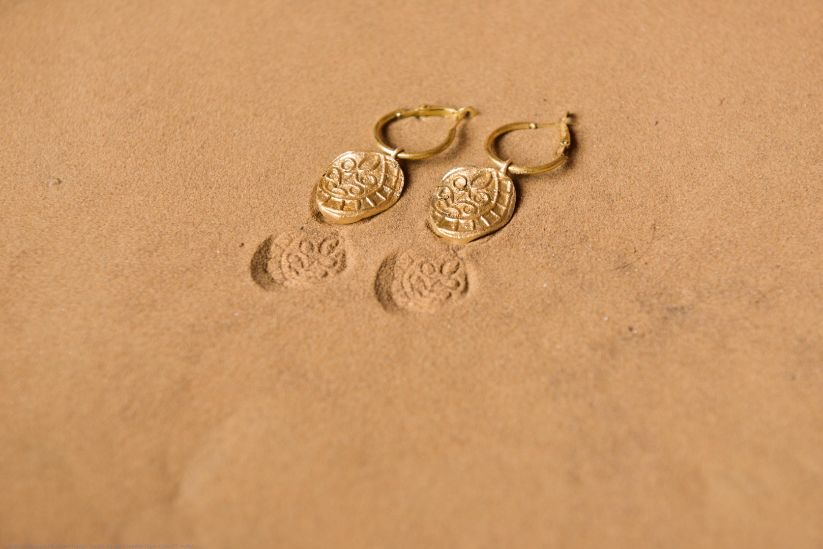 Ottone ✡ Earring ✡ Fossil Hoops - 3 ✡ 16