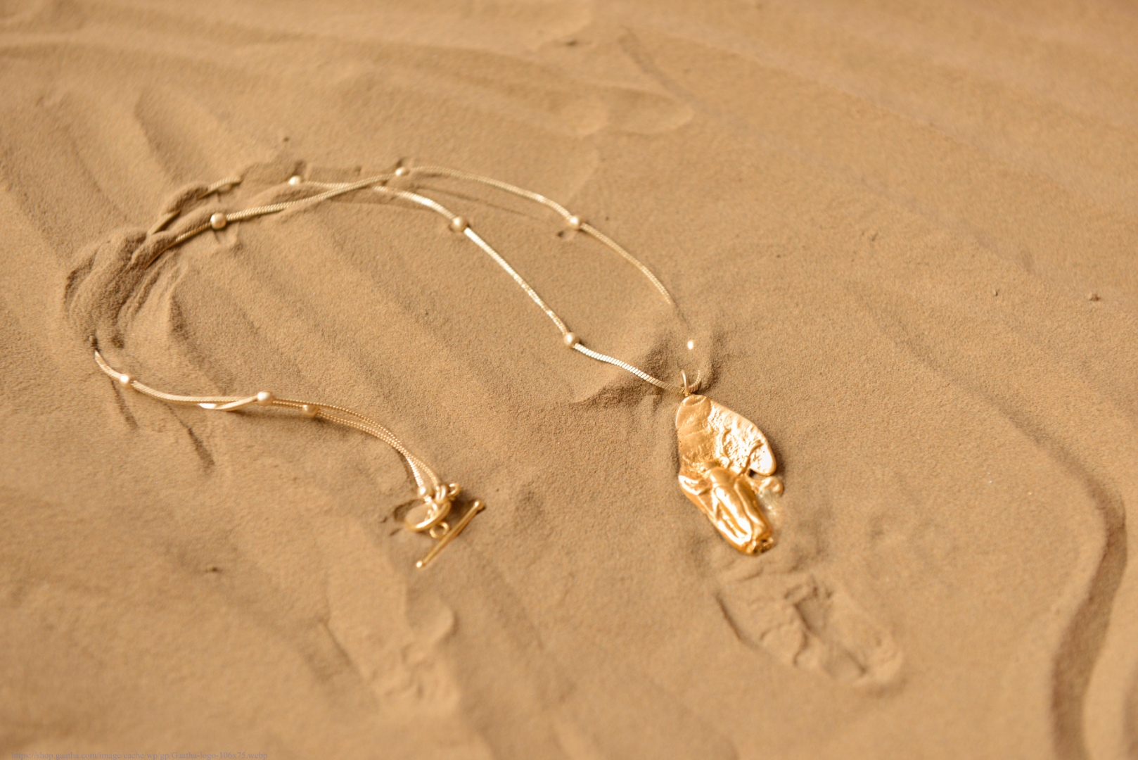 Ottone ✡ Necklace ✡ Fossil  Pendent  M - 4 ✡ 40