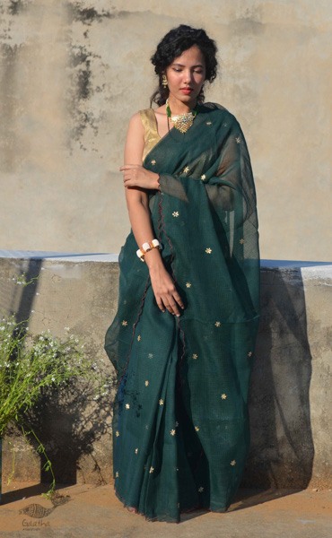 Shaahi ❂ Hand Embroidered Kota Doriya Saree ❂ 22