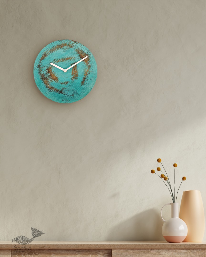  Wall O Clock (Verdi Gris Finish) 