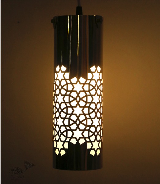 brass and wood Ceiling lamp