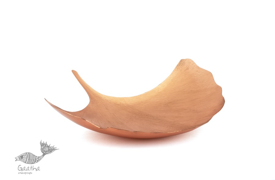 Ginkgo Leaf Platter - Copper 