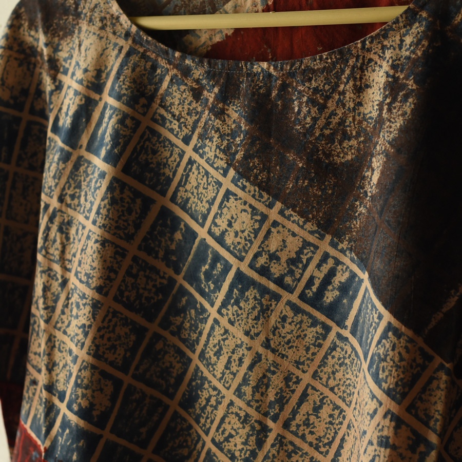 shop ajrakh printed cotton top