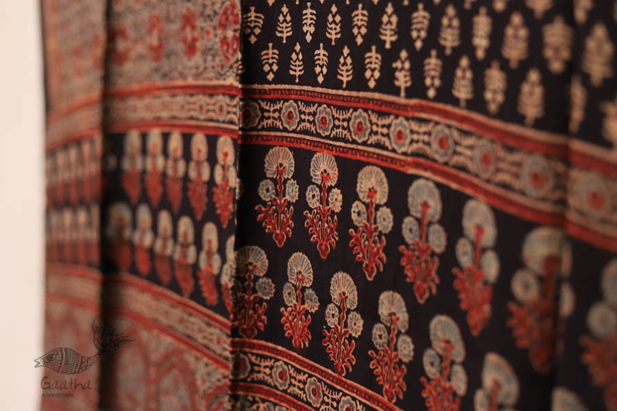शोभना . Shobhna ❋ Mul Cotton Ajrakh Dupatta - 11