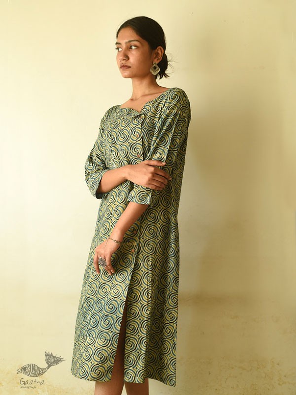 shop Ajrakh Printed Cotton Dress