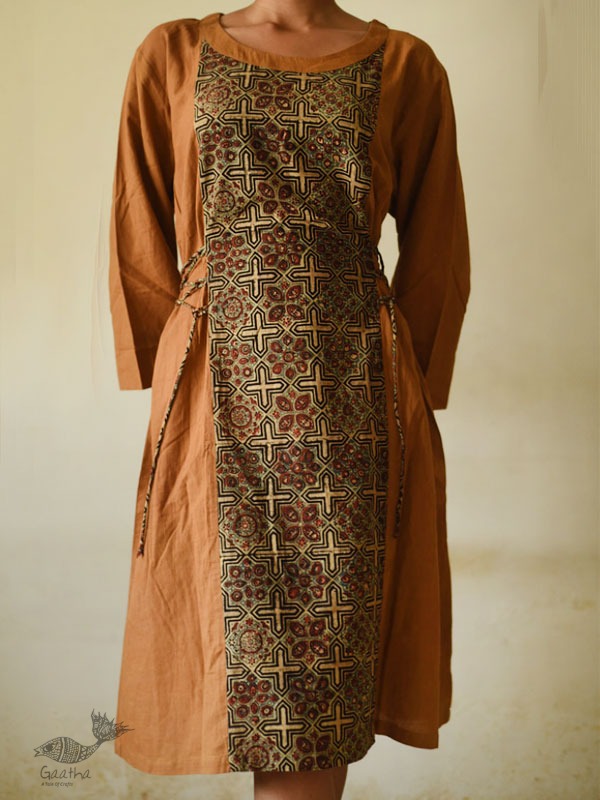 shop cotton dress ajrakh prints