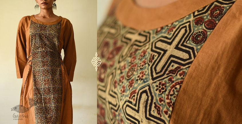 shop cotton dress ajrakh prints