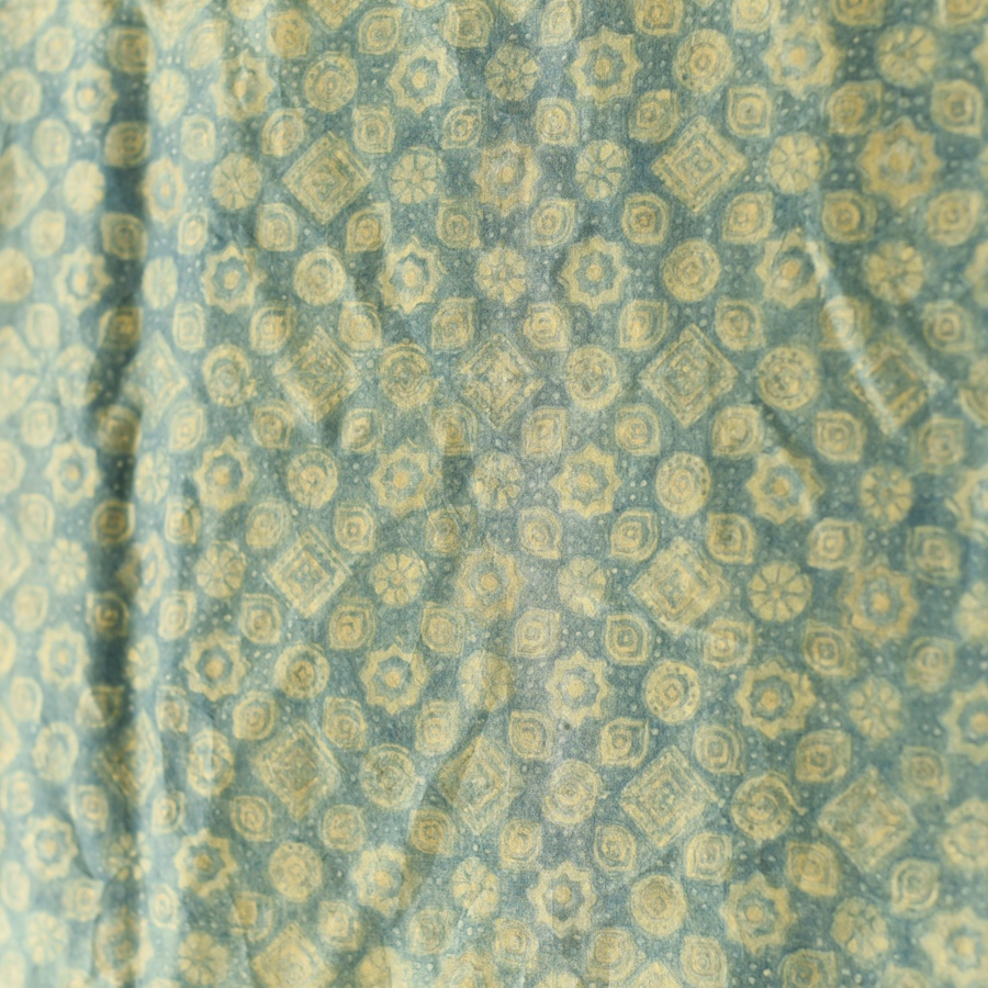 buy Ajrakh Mulberry Silk Dupatta - Natural dyed - B