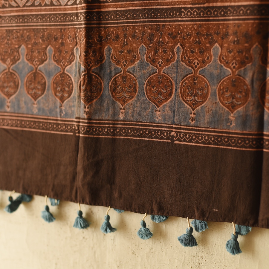 shop Ajrakh Block Printed Pure Cotton Dupatta 06