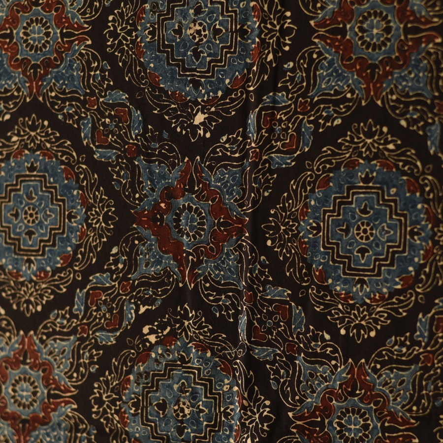 shop Ajrakh Block Printed Cotton Stole