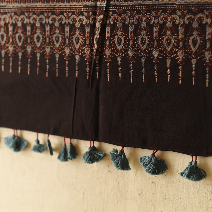 shop Ajrakh Block Printed Pure Cotton Dupatta 07