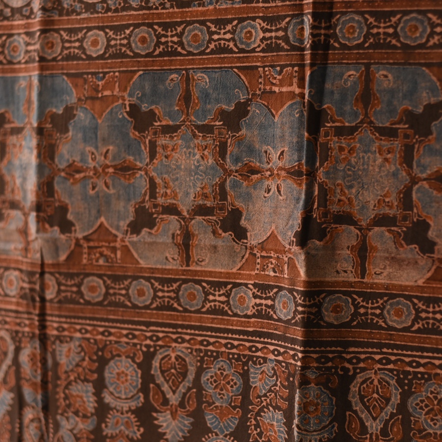 shop Ajrakh Block Printed Pure Cotton Dupatta 04