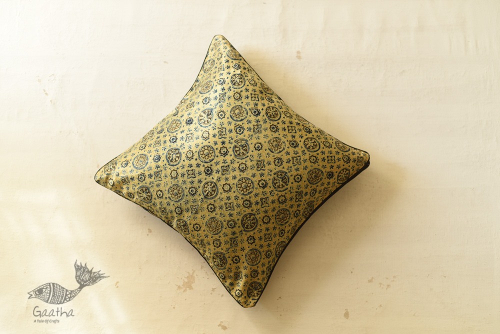 shop Ajrakh Printed Cushion Cover