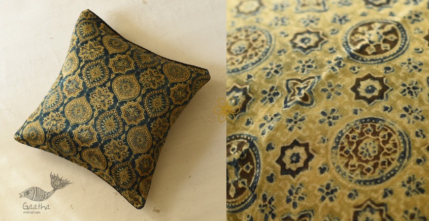 shop Ajrakh Printed Cushion Cover