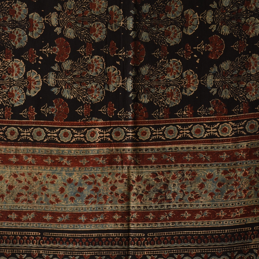 shop Ajrakh Block Printed Pure Cotton Dupatta 05