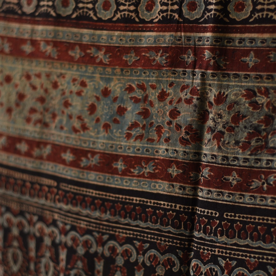 shop Ajrakh Block Printed Pure Cotton Dupatta 05