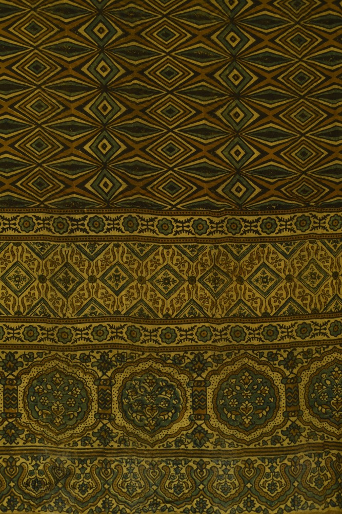 Handwoven Cotton - Ajrakh Block Printed Dupatta