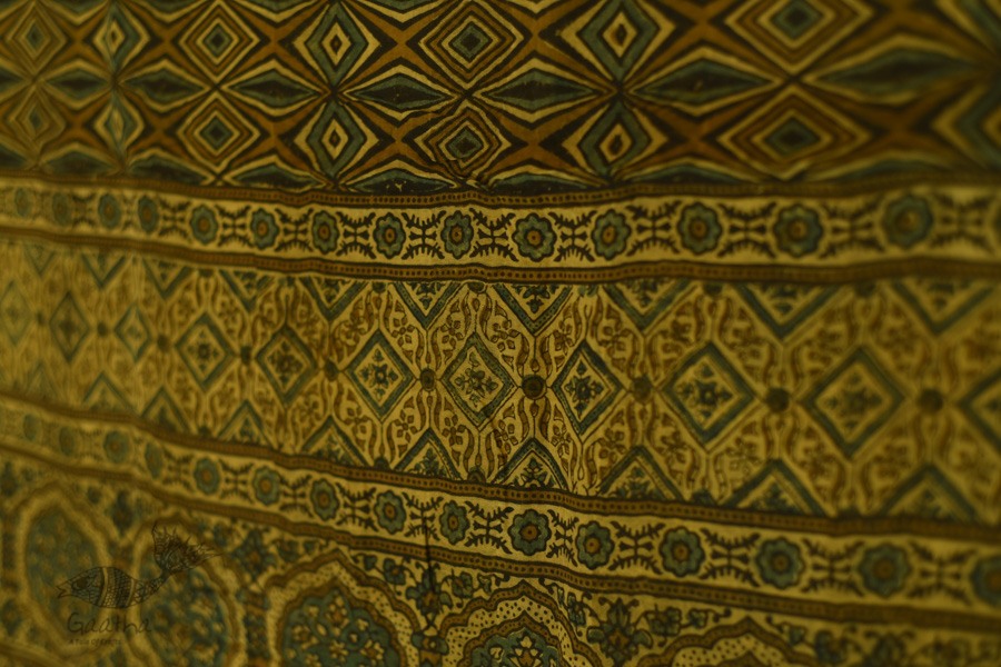 Handwoven Cotton - Ajrakh Block Printed Dupatta