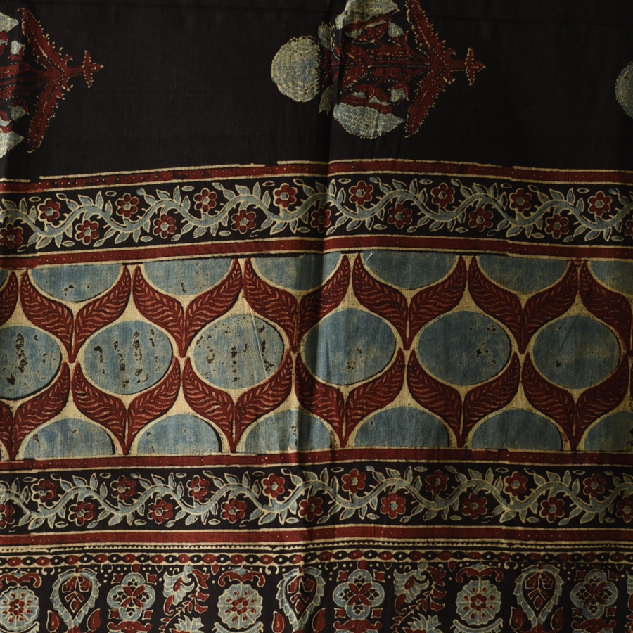 shop Ajrakh Block Printed Pure Cotton Dupatta 06