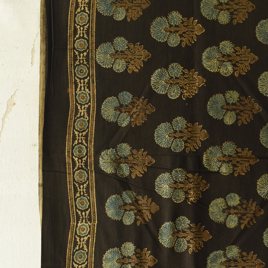 shop Ajrakh Block Printed Pure Cotton Dupatta 07