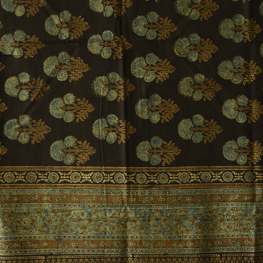 shop Ajrakh Block Printed Pure Cotton Dupatta 07