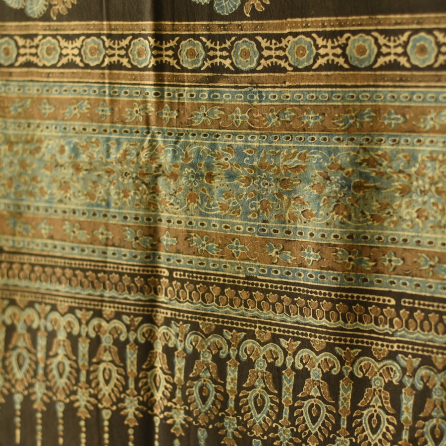 shop Ajrakh Block Printed Pure Cotton Dupatta 07