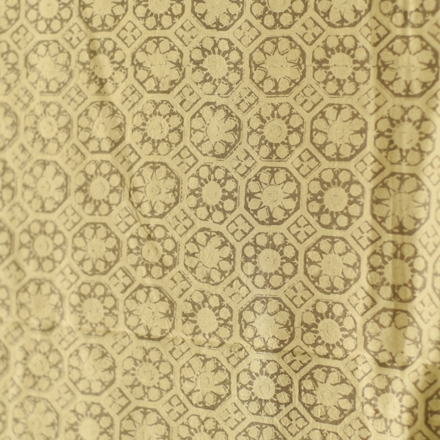 buy Ajrakh Mulberry Silk Dupatta - Natural dyed - Beige 