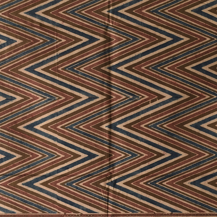 shop Hand Block Printed - Ajrakh Cotton Stole