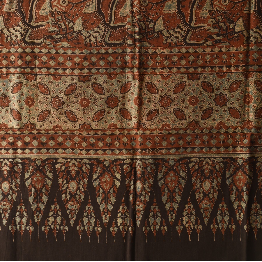 shop Ajrakh Block Printed Pure Cotton Dupatta 23