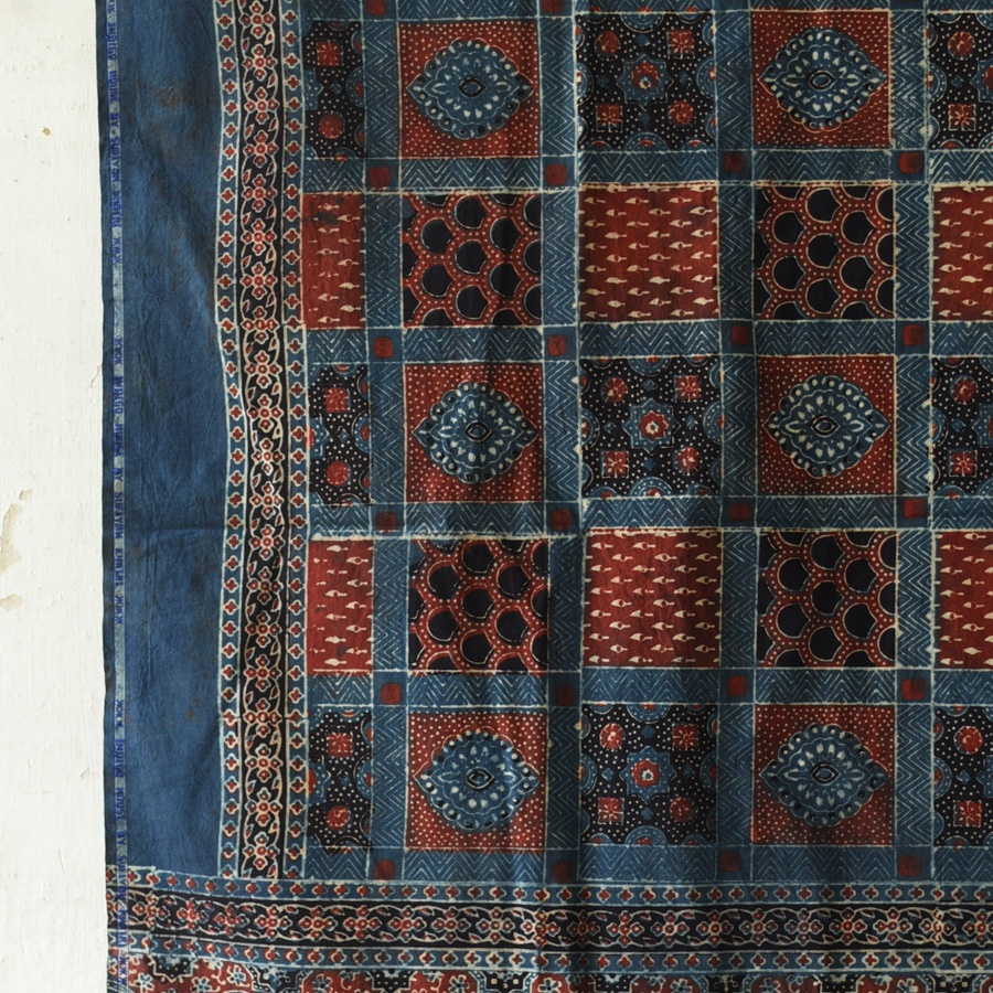 shop Ajrakh Block Printed Pure Cotton Dupatta 08