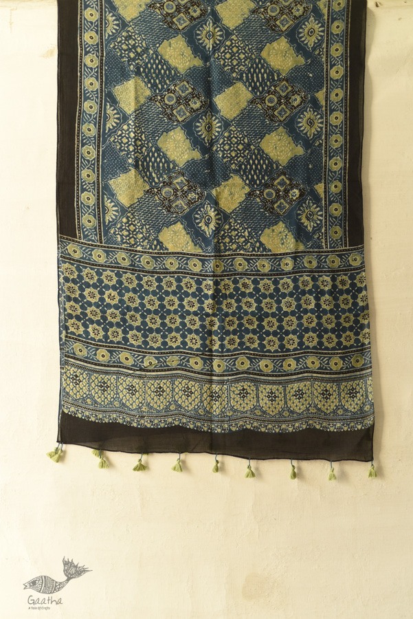 अमोहा ❋ Mul Cotton Ajrakh Stole ❋ 10