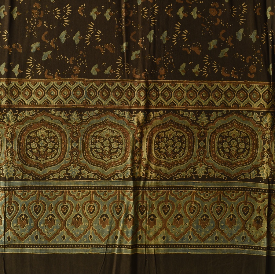 shop Ajrakh Block Printed Pure Cotton Dupatta 27