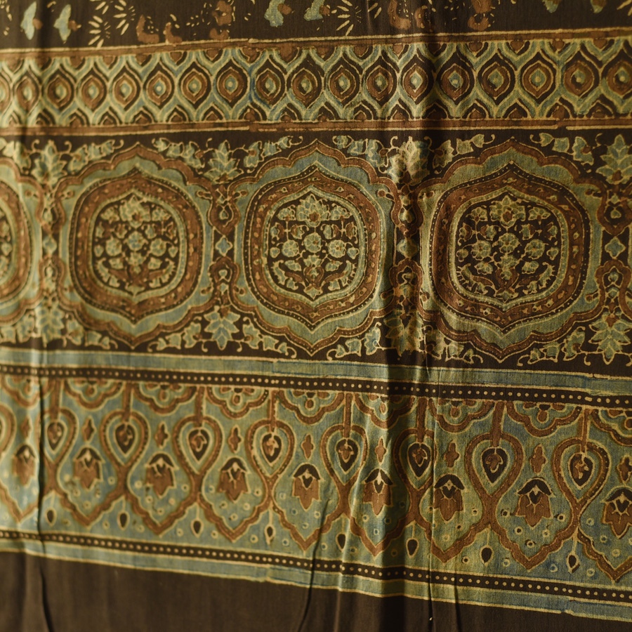 shop Ajrakh Block Printed Pure Cotton Dupatta 27