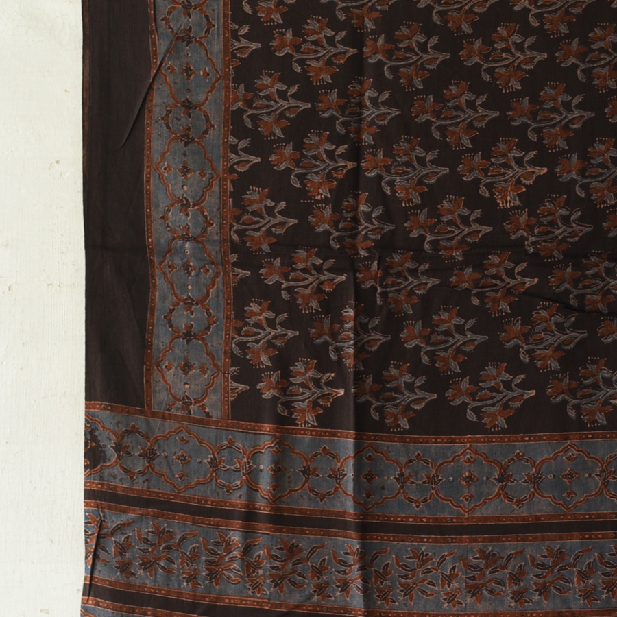 shop Ajrakh Block Printed Pure Cotton Dupatta 09