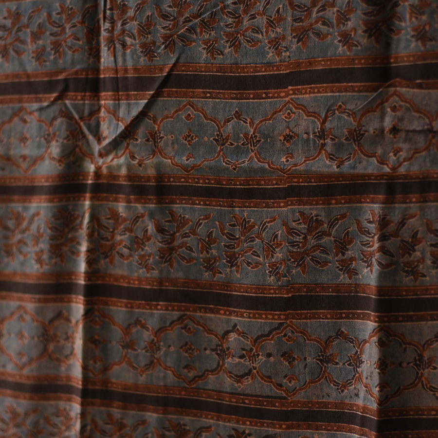 shop Ajrakh Block Printed Pure Cotton Dupatta 09