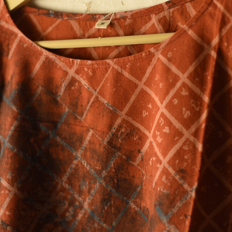 shop ajrakh printed cotton top
