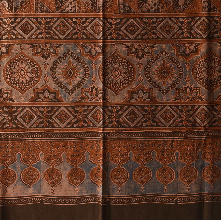shop Ajrakh Block Printed Pure Cotton Dupatta 36