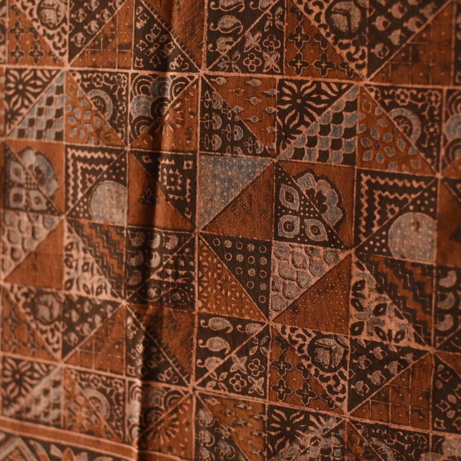 shop Ajrakh Block Printed Pure Cotton Dupatta 36