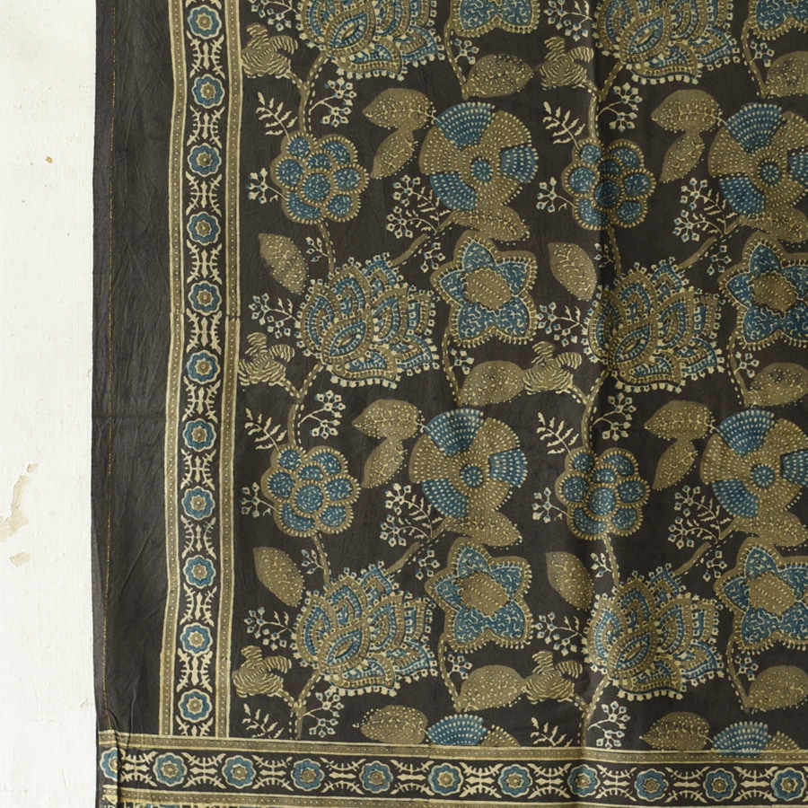 shop Ajrakh Block Printed Pure Cotton Dupatta 10